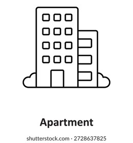 Icono del Vector del apartamento que puede modificar o editar fácilmente

