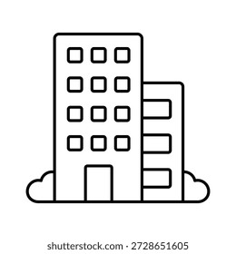 Icono del Vector del apartamento que puede modificar o editar fácilmente

