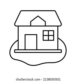 Apartment Vector icon which is suitable for commercial work and easily modify or edit it

