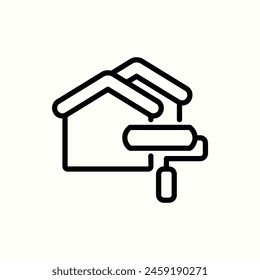 apartment_painting icon, isolated icon in light background, perfect for website, blog, logo, graphic design, social media, UI, mobile app