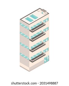 apartments building architecture icon isolated