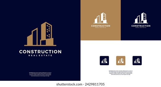 Apartments or building real estate logo design inspiration.