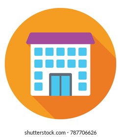 Apartments Flat Colored  Icon
