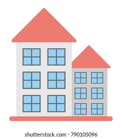 
Apartments Flat Colored Icon
