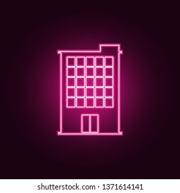 apartments icon. Elements of Web in neon style icons. Simple icon for websites, web design, mobile app, info graphics