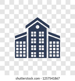 Apartments icon. Trendy Apartments logo concept on transparent background from Architecture and Travel collection