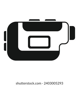 Apartments laser meter icon simple vector. Digital measure. Scanner tool