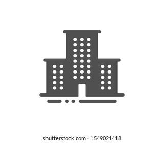 Apartments Sign. University Campus Icon. Architecture Buildings Symbol. Classic Flat Style. Simple University Campus Icon. Vector