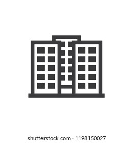Apartments vector icon 