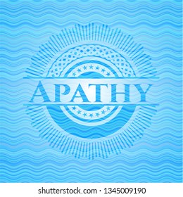 Apathy water wave representation badge.