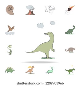 apatosaurus cartoon icon. Prehistoric icons universal set for web and mobile