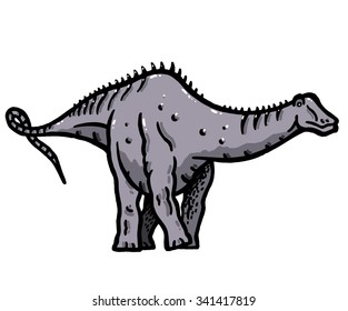 Apatosaurus dinosaur design illustration history of archeology