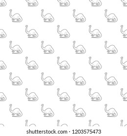 Apatosaurus dinosaur pattern vector seamless repeating for any web design