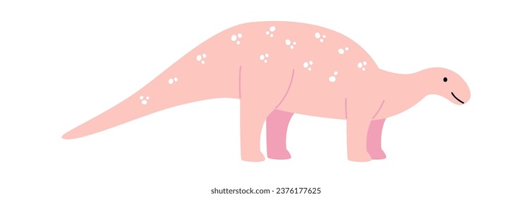 Apatosaurus Dinosaur Standing Vector Illustration