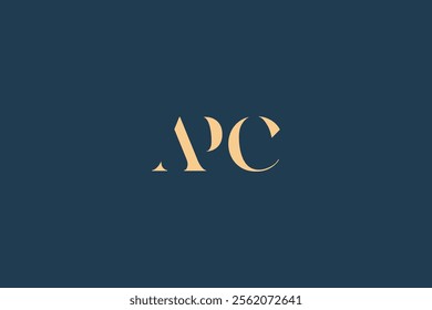 APC abstract letter logo design. This logo is designed by three abstract letters.