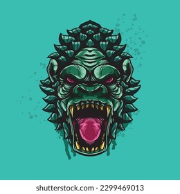 ape gorilla sketchy artwork design  illustration