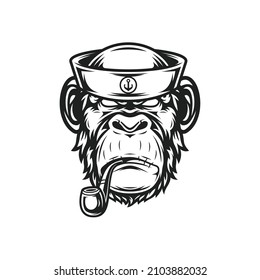 Ape Head Mascot Logo Design