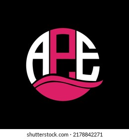 APE initial modern logo design vector icon template