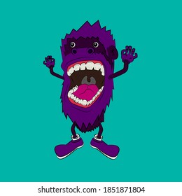 ape laughing out loud, streetwear or t-shirt design