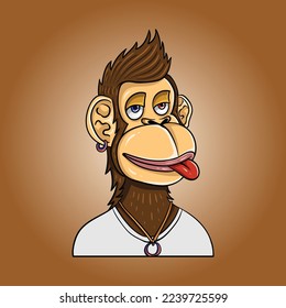 ape monkey logo vector design illustration template.eps
