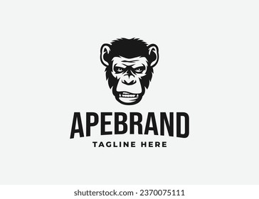 ape monkey logo vector icon illustration