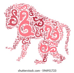 ape shape vector design illustration