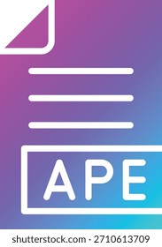 APE Vector Icon Design Illustration