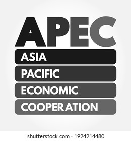 APEC - Asia Pacific Economic Cooperation Acronym, Concept Background