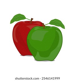 Imagen e ilustración de Vector de fruta de manzana