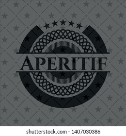 Aperitif dark emblem. Vector Illustration. Detailed.