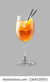 Aperol Spritz. Einzelne Vektorgrafik