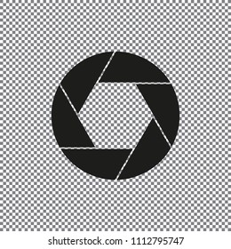 Aperture, camera lens symbol