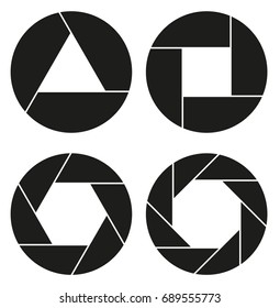 Aperture, camera lens symbol