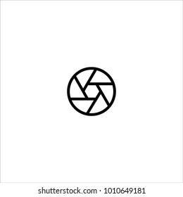 aperture diaphragm icon vector
