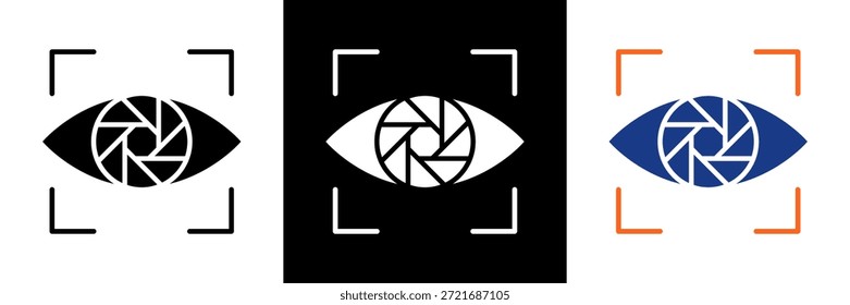 Blendensymbol-Set Glyphe, Vektorgrafik