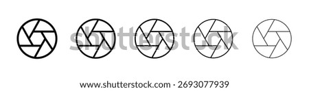 Aperture icon Vector Art Illustration
