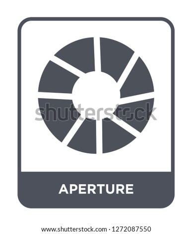 aperture icon vector on white background, aperture trendy filled icons from Electronic stuff fill collection, aperture simple element illustration