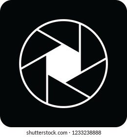aperture icon for web and print 