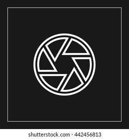 aperture line icon