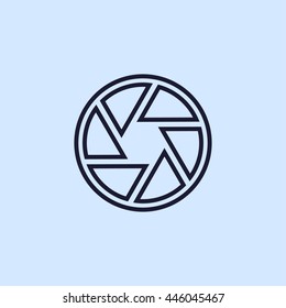 aperture line icon