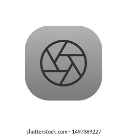 Aperture  - Line Vector Icon