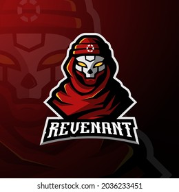 Apex gaming character mascot design of Revenant. mascot logo for esport, gaming, team	