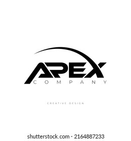 Apex letter branding logo concept