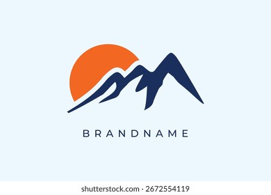 Apex logo design vector template. Peak mountain symbol.