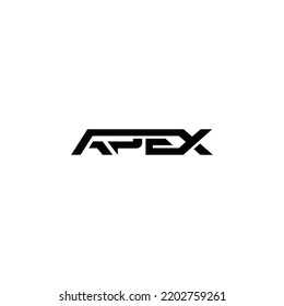 Apex modern typography monogram logo