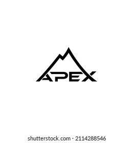 Apex mountain creative logo concept