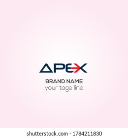 Apex vector logo design, Apex Creative logo design