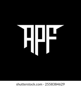 APF letter logo design with white background in illustrator, vector logo modern alphabet font overlap style, calligraphy designs for logo, Poster, Invitation, etc.