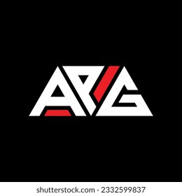 APG triangle letter logo design with triangle shape. APG triangle logo design monogram. APG triangle vector logo template with red color. APG triangular logo Simple, Elegant, and Luxurious design.