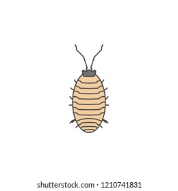 aphid colored outline icon. One of the collection icons for websites, web design, mobile app